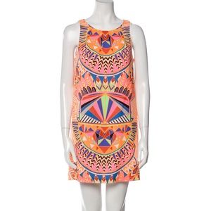 Mara Hoffman Orange Print Shift Dress
